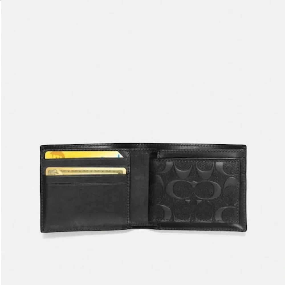 Compact ID Wallet In Signature Leather - Picture 6 of 7